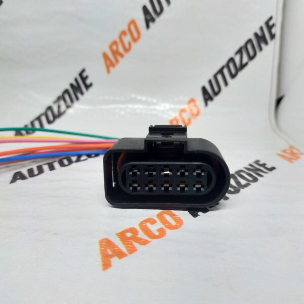 ELECTRONIC COMPONENTS WIRING HARNESS COUPLER HEADLIGHT POLO VENTO RAPID 10 PIN 1J0973735